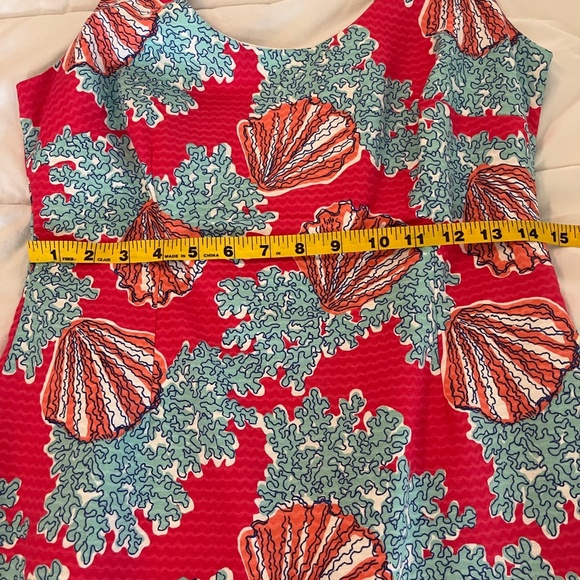 Lily Pulitzer seashell and coral dress - Picture 4 of 6